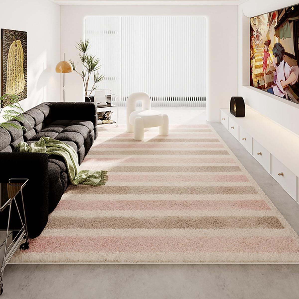 Frisence カーペット ラグマット 絨毯 厚手 防寒 床暖房対応 滑り止め付き 洗える 低ホコリ 防ダニ インテリア ホットカーペット対応 お手入れ簡単 耐久性 耐摩耗性 防音機能 FRIDT29C