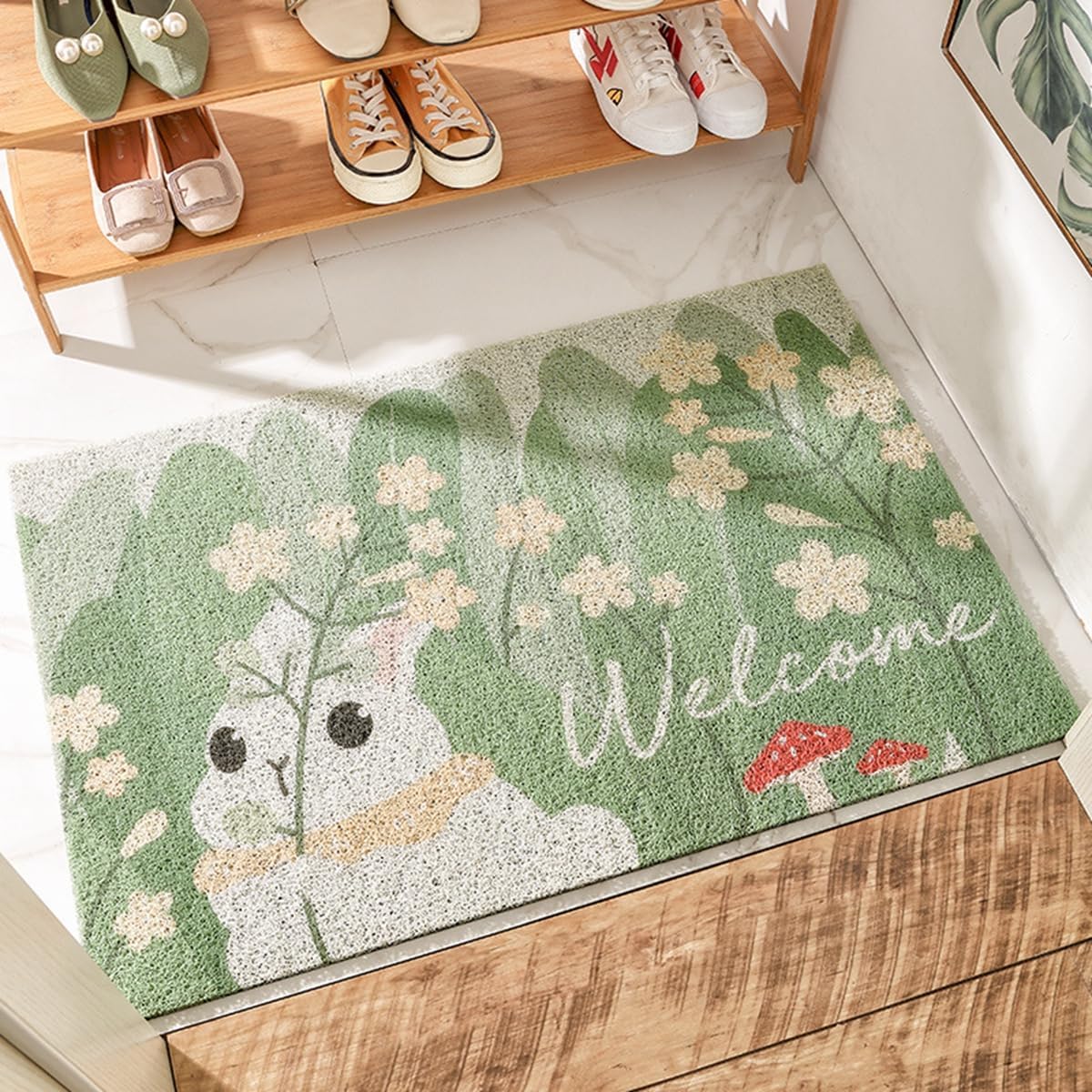 「Tuokus」玄関マット ドアマット 泥落としマット フロアマット マット キッチンマット タイルカーペット 床マット 屋外 滑り止め 耐磨耗性 速乾 吸水 洗える 店舗 飲食店 オフィス 事務所 TXGj16