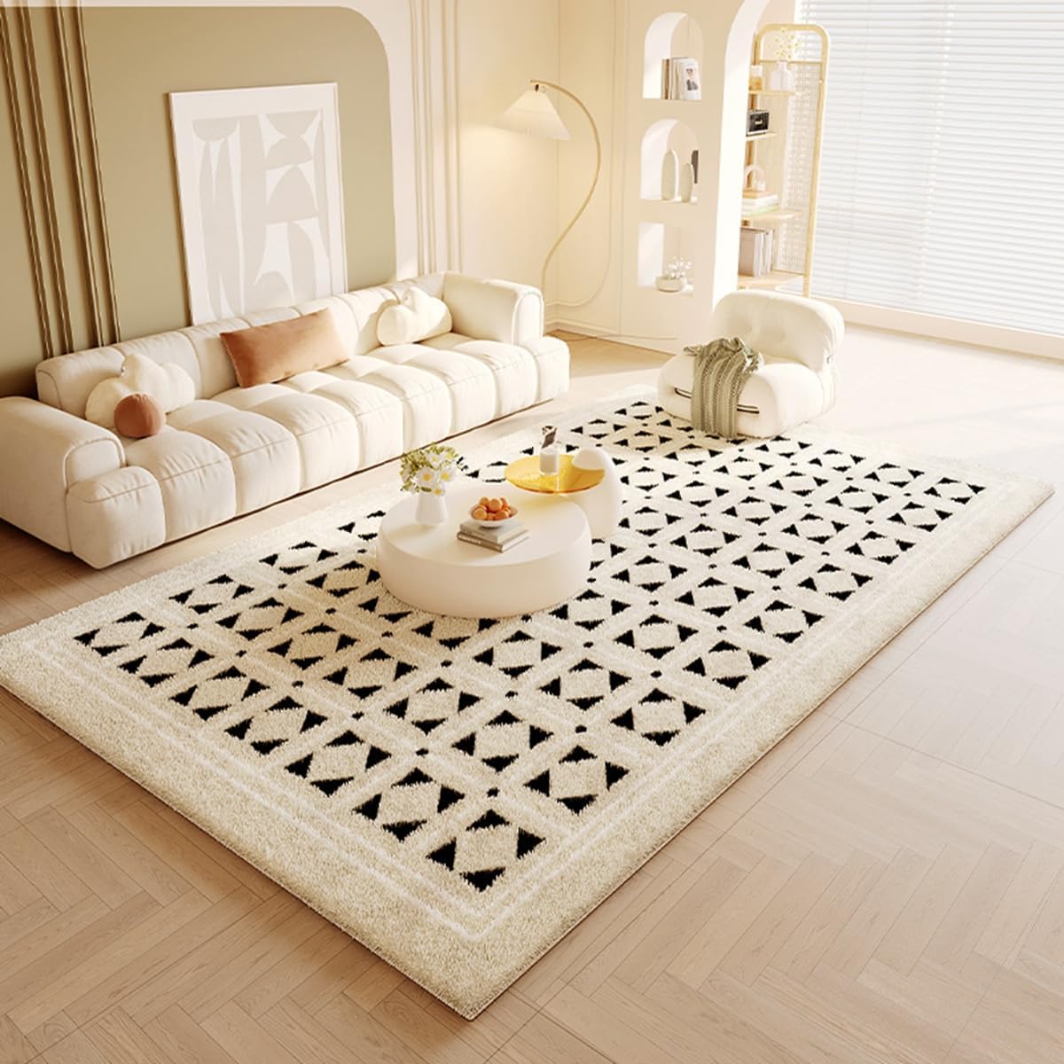 Frisence カーペット ラグマット 絨毯 厚手 防寒 床暖房対応 滑り止め付き 洗える 低ホコリ 防ダニ インテリア ホットカーペット対応 お手入れ簡単 耐久性 耐摩耗性 防音機能 FRIDT29A