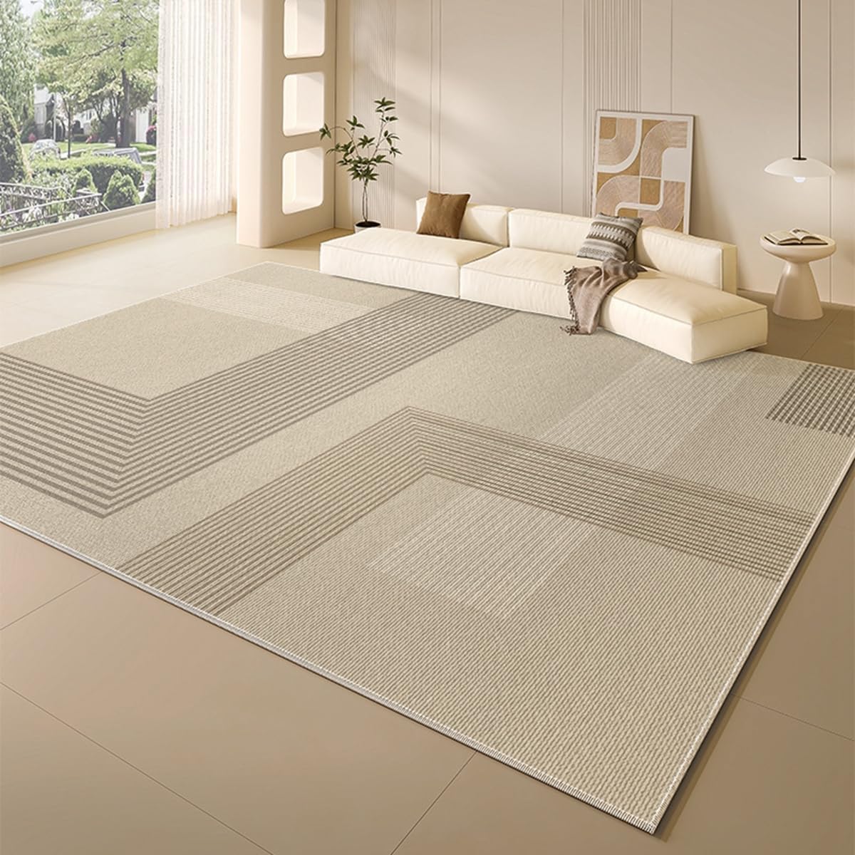 「ORRMALL」カーペット ラグマット ラグ 滑り止め付き センターカーペット 模造カシミヤ 3畳4畳5畳6畳 厚み 長方形 絨毯 抗菌防臭 防ダニ 床暖房対応 シャギーラグ 絨毯 滑り止め付き ふわふわ サラサラ 長方形 カラフルパターン ORFYR124