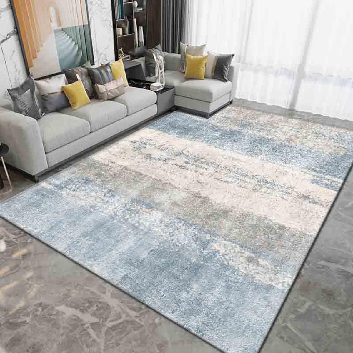 「Tuokus」カーペット おしゃれ リントフリー ラグ じゅうたん かわいい 洗える ラグマット 3畳4畳5畳6畳 防ダニ センターカーペット 抗菌 消臭 滑り止め付き オールシーズン対応 厚さ8mm YHDT25 200*300cm