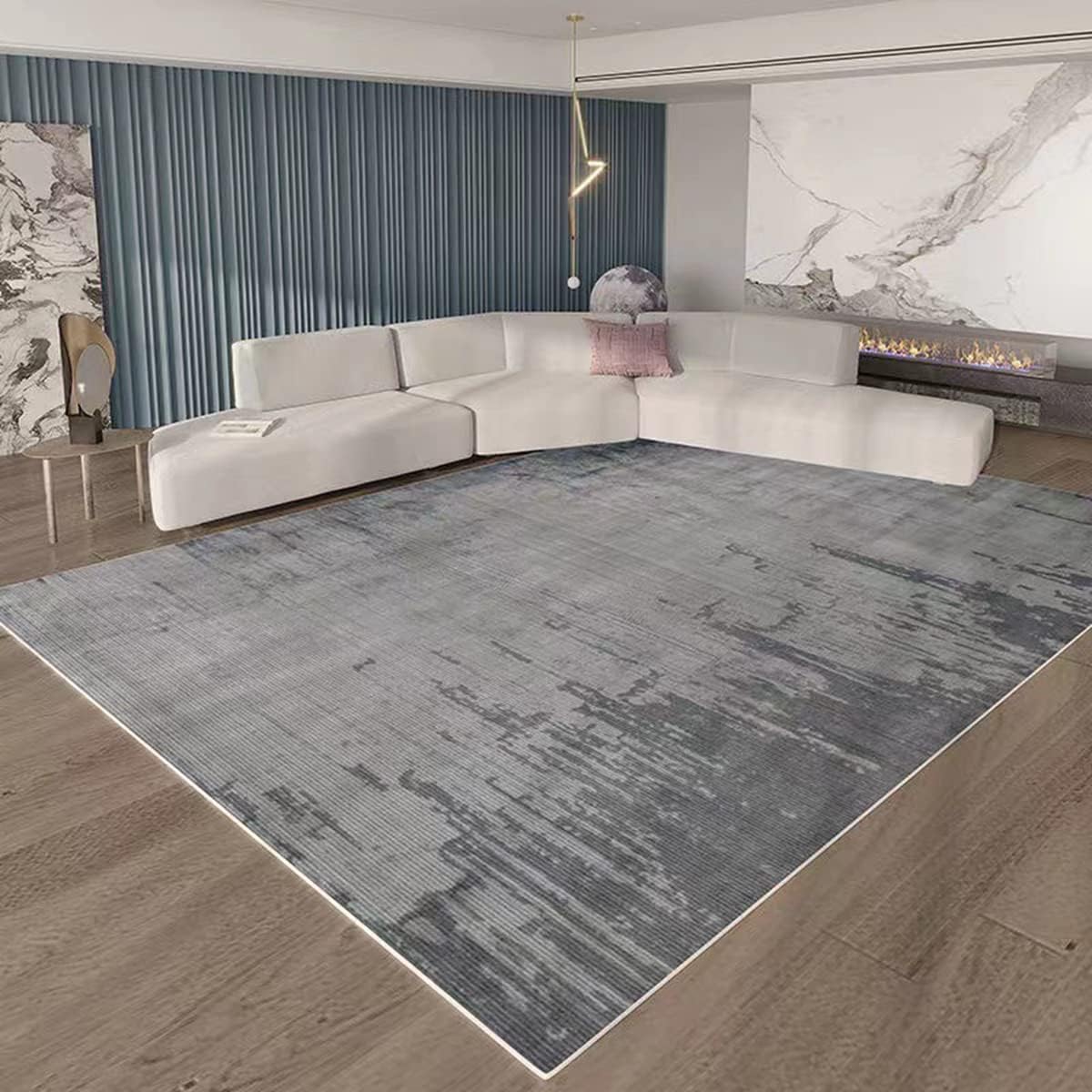 「ORRMALL」カーペット ラグマット 模造カシミヤ シャギーラグ センターカーペット 厚い 滑り止め付き 3畳4畳5畳6畳 絨毯 抗菌防臭 防ダニ 床暖房対応 滑り止め付き ふわふわ サラサラ 長方形 OFY05 (120*160cm約1畳)