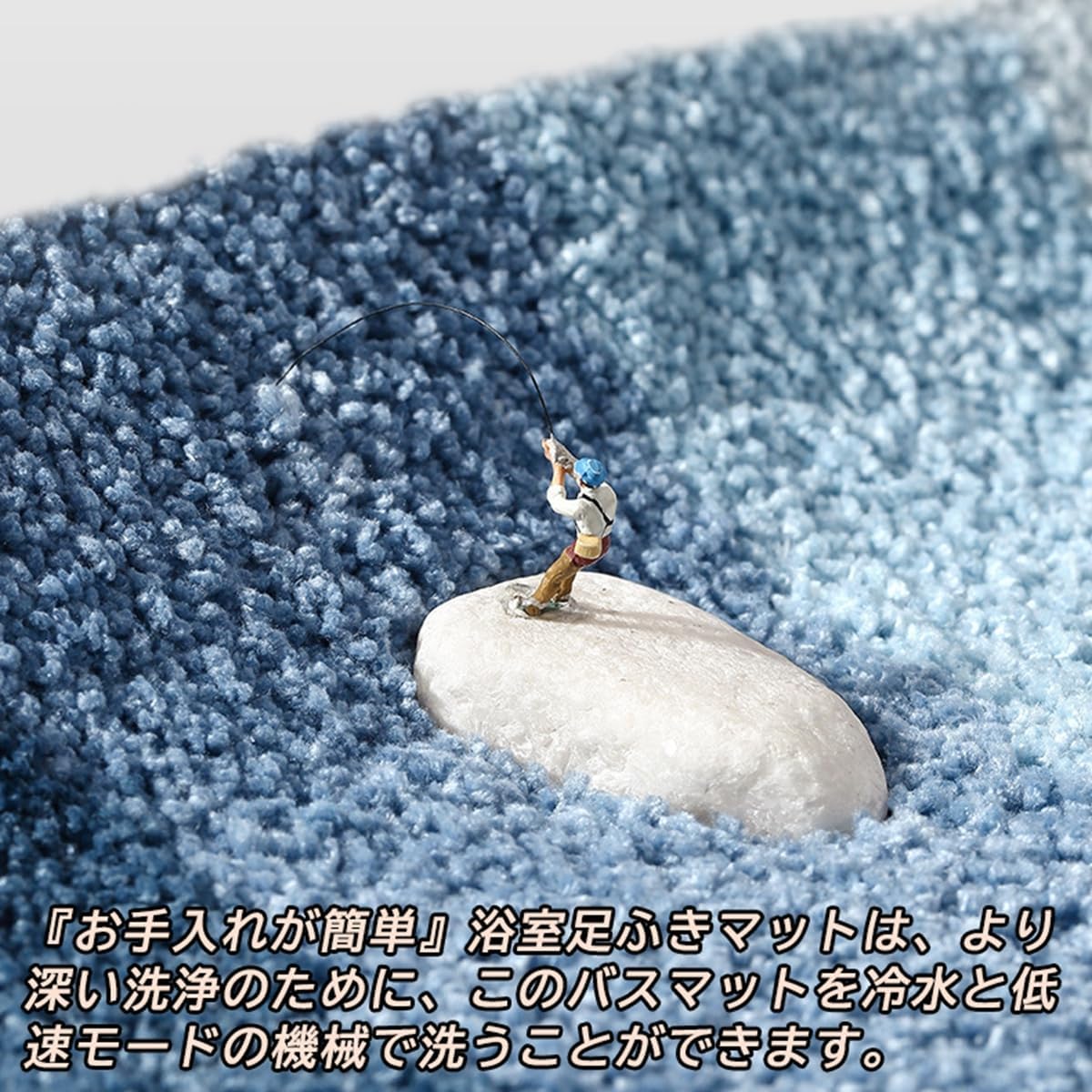 「Tuokus」バスマット 足拭きマット お風呂マット 玄関マット 吸水速乾滑り止め 風呂マット ふんわり 超厚い 吸水速乾 滑り止め ふわふわ 洗える 丸洗い可能 洗面所 脱衣所 浴室 キッチン 台所 TYSD01 50*80cm