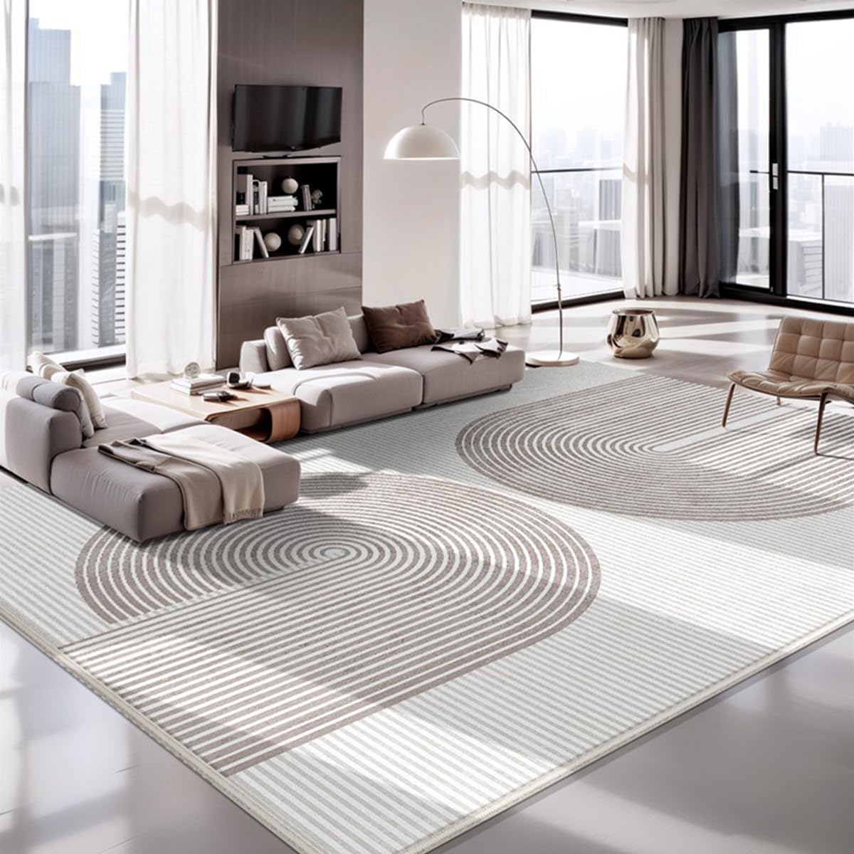 Frisence カーペット 120×160cm 洗える ラグ 滑り止め付き 防音・防寒・床暖房対応 ラグマット 折りたたみ コンパクト収納可能 おしゃれ ふわふわ 北欧風 リビング 寝室 子供部屋用 FRIDT71A