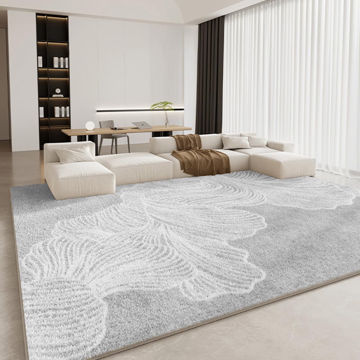 Frisence カーペット ラグマット 絨毯 厚手 防寒 床暖房対応 滑り止め付き 洗える 低ホコリ 防ダニ インテリア ホットカーペット対応 お手入れ簡単 耐久性 耐摩耗性 防音機能 FRIDT06