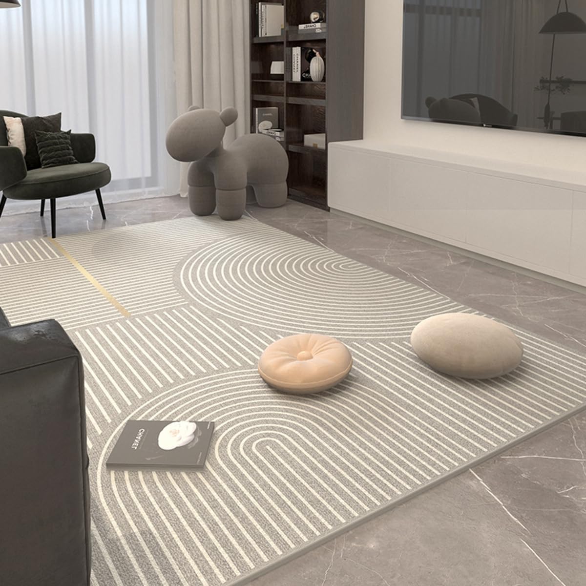 「ORRMALL」カーペット ラグマット ラグ 滑り止め付き センターカーペット 模造カシミヤ 3畳4畳5畳6畳 厚み 長方形 絨毯 抗菌防臭 防ダニ 床暖房対応 シャギーラグ 絨毯 滑り止め付き ふわふわ サラサラ 長方形 カラフルパターン ORFYR123