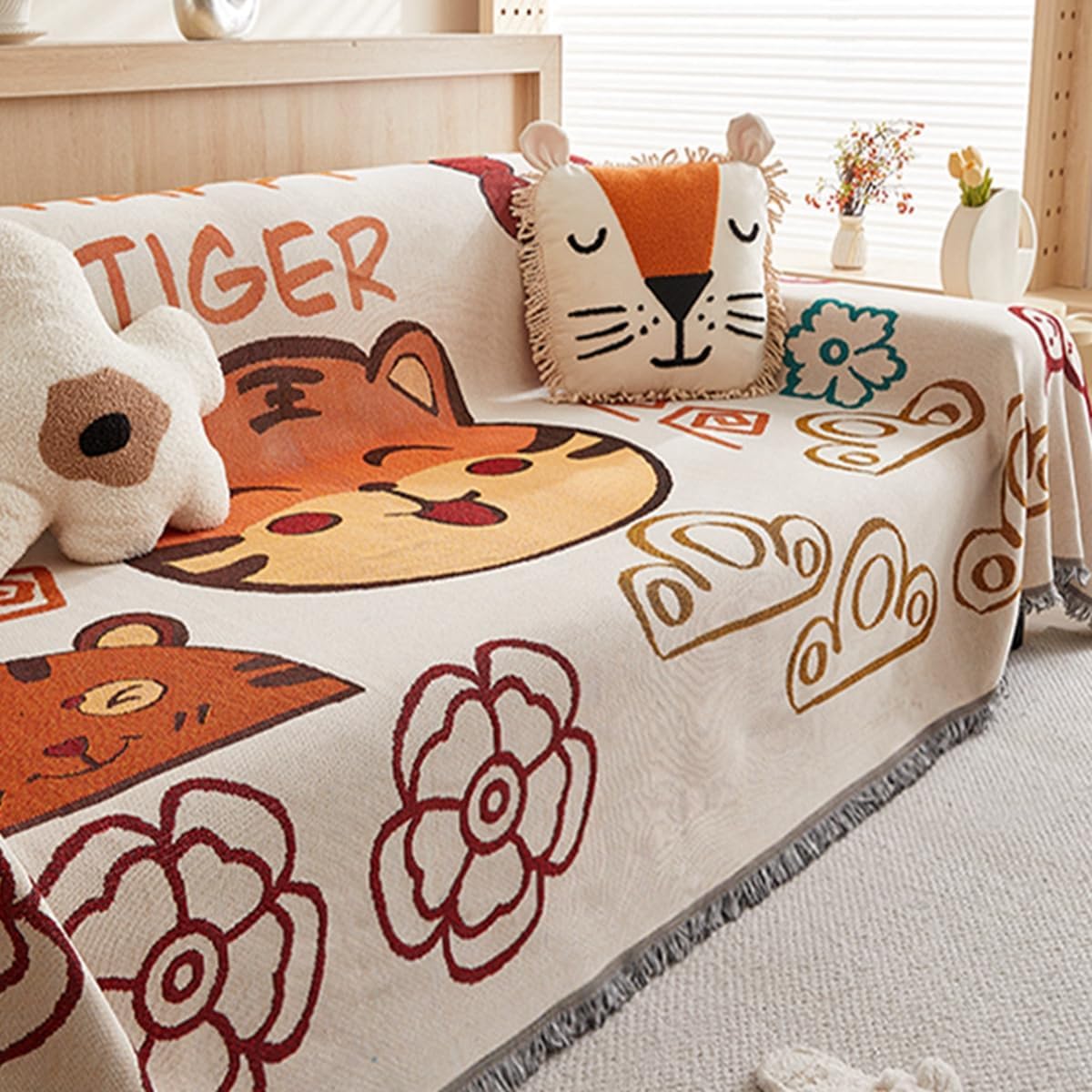 「Tuokus」ソファーカバー 180×180cm 2人掛け・3人掛け 肘付き 洗える ペットの引っかき傷防止 通気性 ふんわり おしゃれ 滑り止め付き 汚れ防止 防塵 オールシーズン対応 Sofajia65X