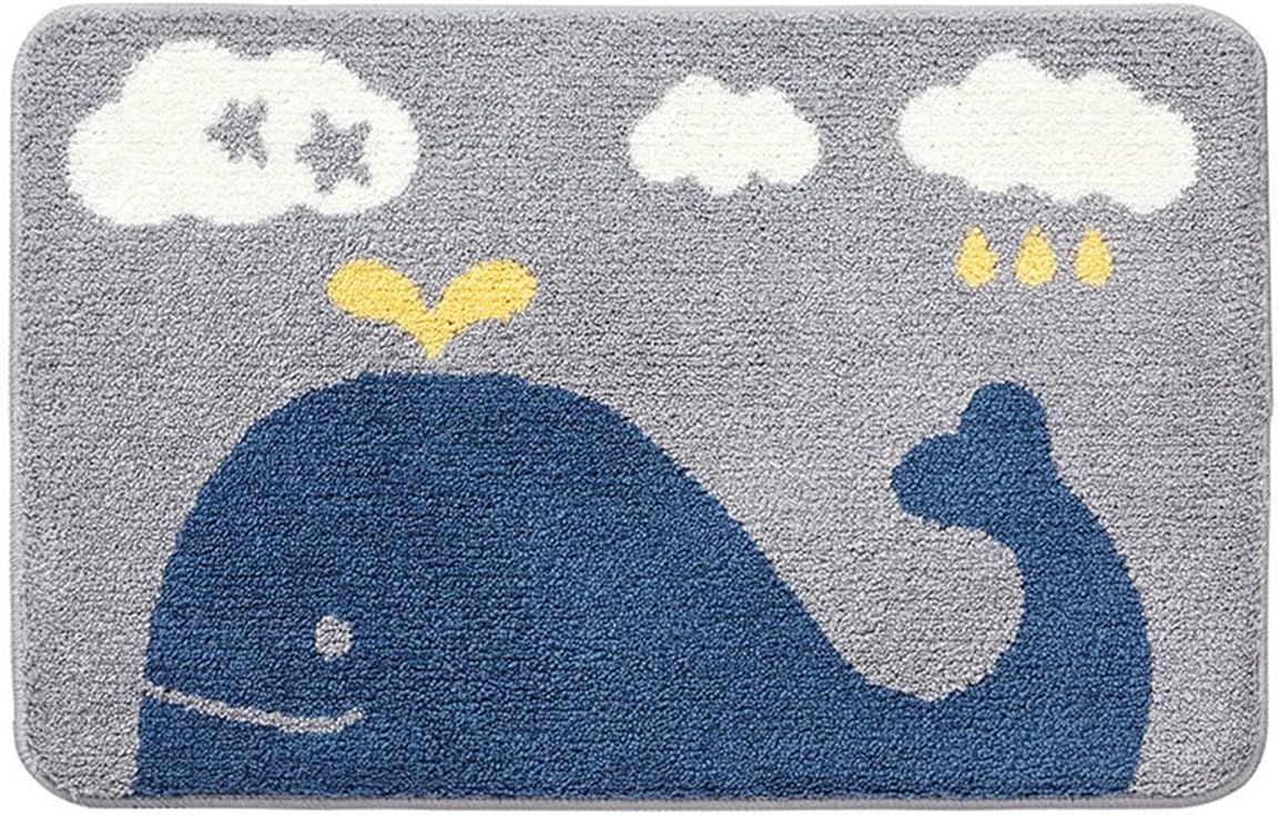 「Tuokus」バスマット 60×40cm 足拭きマット お風呂マット 玄関マット 吸水速乾滑り止め 風呂マット ふんわり 超厚い 吸水速乾 滑り止め ふわふわ 洗える 丸洗い可能 洗面所 脱衣所 浴室 キッチン 台所 TYSD55