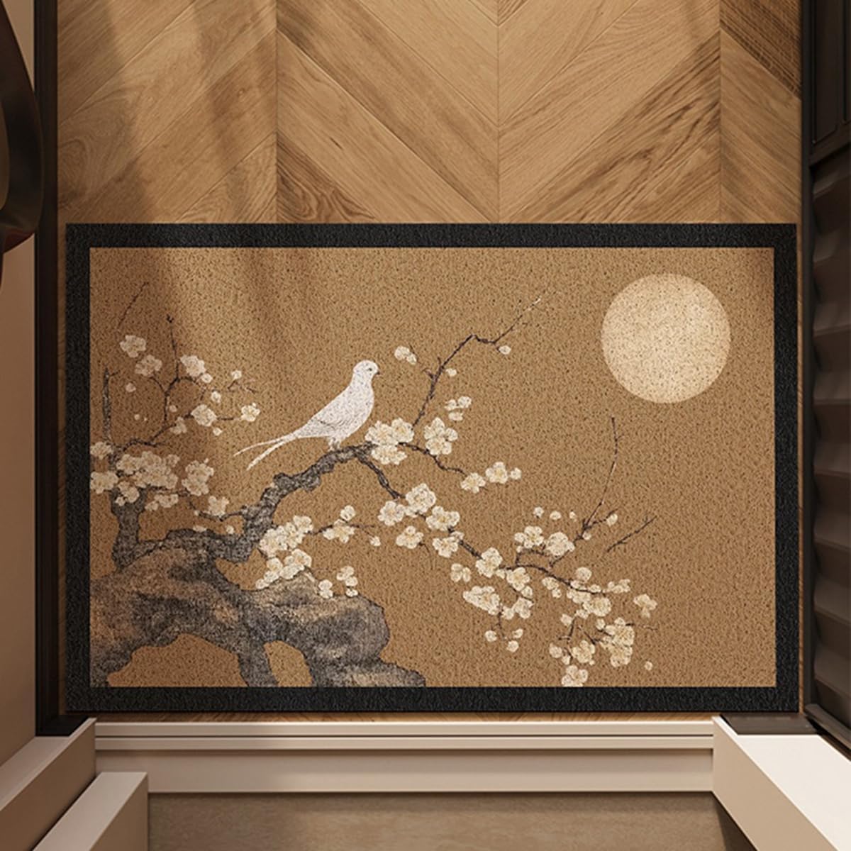 「Tuokus」玄関マット ドアマット 泥落としマット フロアマット マット キッチンマット タイルカーペット 床マット 屋外 滑り止め 耐磨耗性 速乾 吸水 洗える 店舗 飲食店 オフィス 事務所 XGDianj59 45*75cm