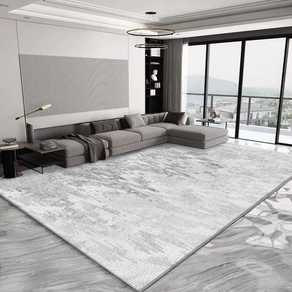 「ORRMALL」カーペット ラグマット ラグ 滑り止め付き センターカーペット 模造カシミヤ 3畳4畳5畳6畳 厚み 長方形 絨毯 抗菌防臭 防ダニ 床暖房対応 シャギーラグ 絨毯 滑り止め付き ふわふわ サラサラ 長方形 カラフルパターン ORFYR119