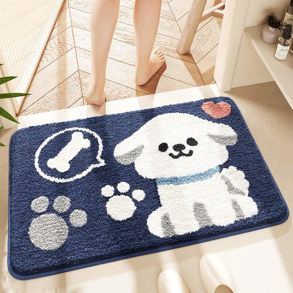 バスマット 60×40cm お風呂マット 速乾 洗える 抗菌防臭 大判 ソフト おしゃれ マイクロファイバー タオル地 安い 厚手 ORYSD33D