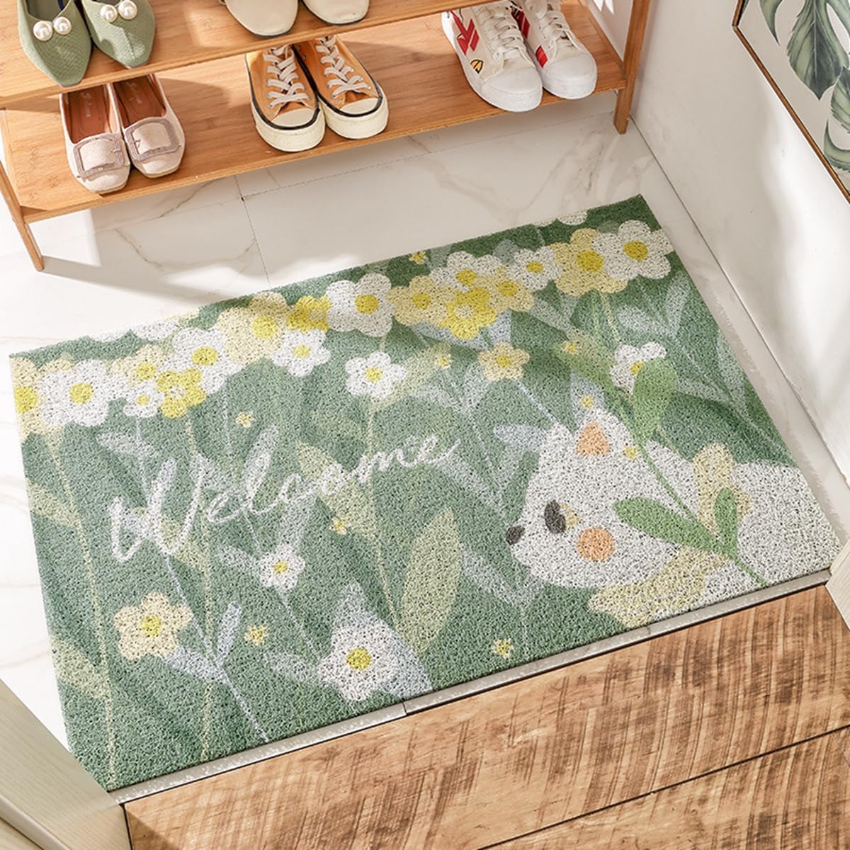 「Tuokus」玄関マット ドアマット 泥落としマット フロアマット マット キッチンマット タイルカーペット 床マット 屋外 滑り止め 耐磨耗性 速乾 吸水 洗える 店舗 飲食店 オフィス 事務所 TXGj16