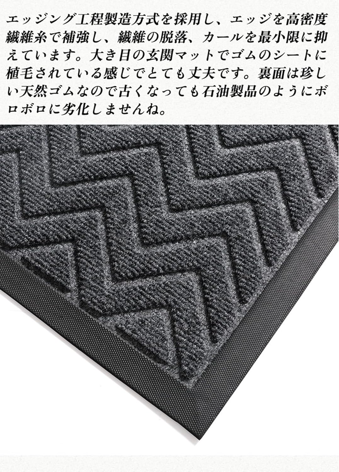 Tuokus 玄関マット 90×60cm ドアマット 泥落としマット フロアマット マット キッチンマット タイルカーペット 床マット 屋外 滑り止め 耐磨耗性 速乾 吸水 洗える 店舗 飲食店 オフィス 事務所 XGJ41