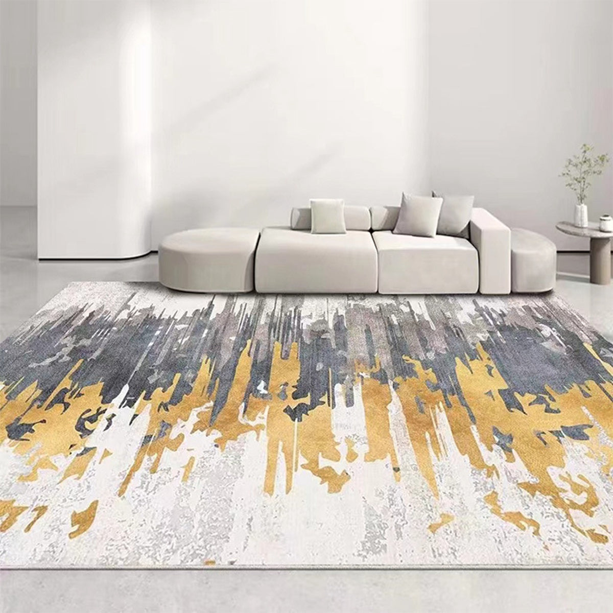 「Tuokus」カーペット イミテーションカシミア じゅうたん 洗える ラグ 絨毯 ラグマット 3畳4畳5畳6畳 防ダニ センターカーペット かわいい 抗菌 消臭 シャギーラグ 滑り止め付き ふわふわ サラサラ 長方形 夏秋冬HGY