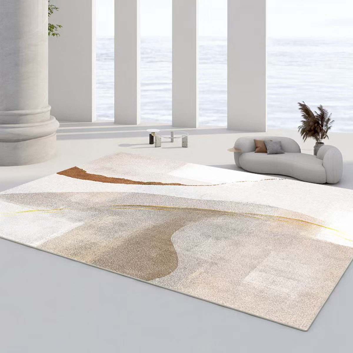 カーペット ラグマット ラグ 滑り止め付き センターカーペット 模造カシミヤ 3畳4畳5畳6畳 厚み 長方形 絨毯 抗菌防臭 防ダニ 床暖房対応 シャギーラグ 絨毯 滑り止め付き ふわふわ サラサラ 長方形 カラフルパターン OFY-30