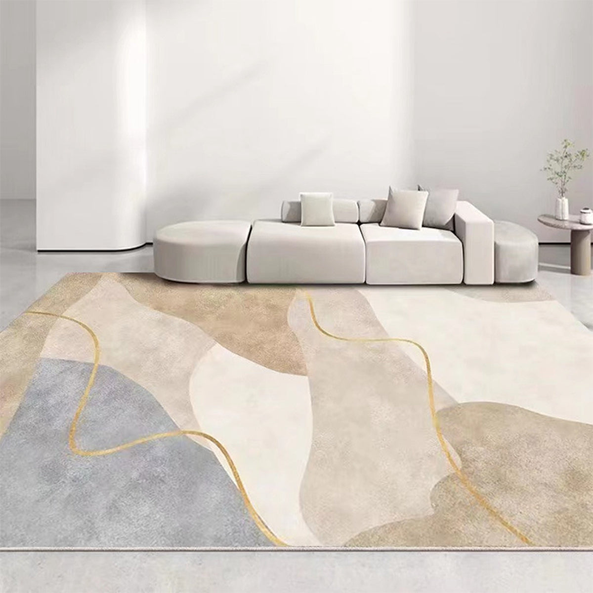 「Tuokus」カーペット イミテーションカシミア じゅうたん 洗える ラグ 絨毯 ラグマット 3畳4畳5畳6畳 防ダニ センターカーペット かわいい 抗菌 消臭 シャギーラグ 滑り止め付き ふわふわ サラサラ 長方形 夏秋冬HGY