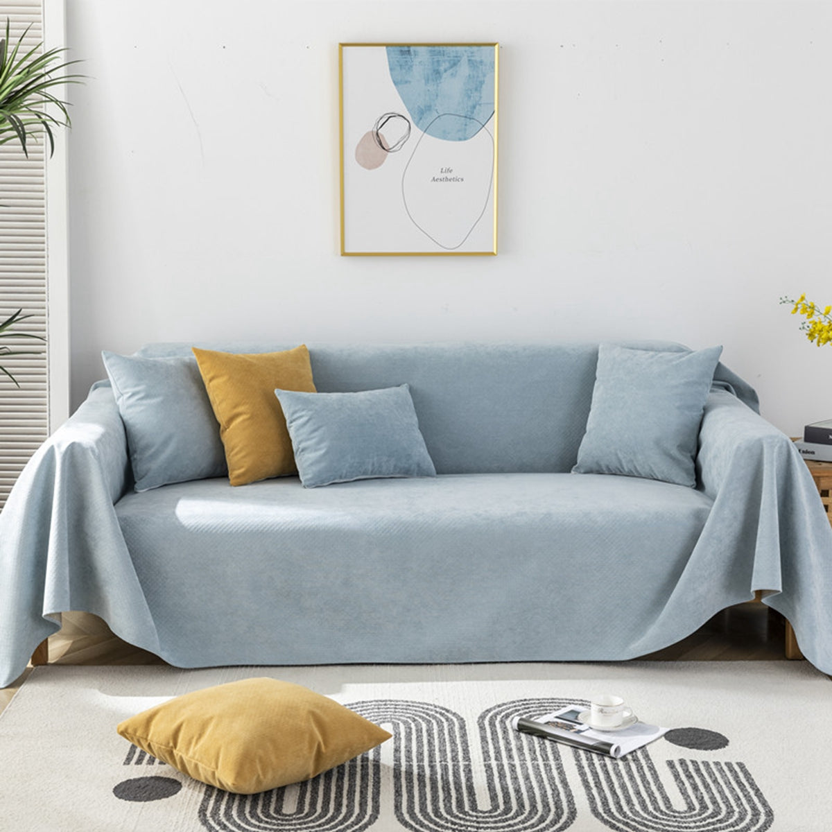 「Tuokus」ソファーカバー 肘付き 一人掛け 二人掛け 三人掛け 肘あり ソファパッド ソファカバー ペットの引っかき傷防止 クッション ソファー スリップ 洗える 防塵 無地 特大ソファーカバー 防水