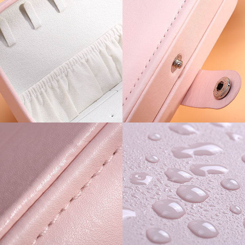 ジュエリーボックス 携帯用 レザー アクセサリー 大容量 アクセサリー 収納 jewelry box