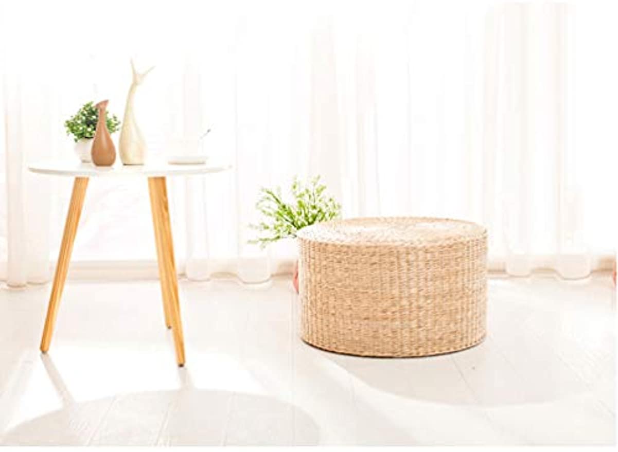 クッション インテリア 座席 座布団 クッション 手作り 円座 丸型 綿中身 低反発 通気 い草クッション 直径30cm*高さ10cm