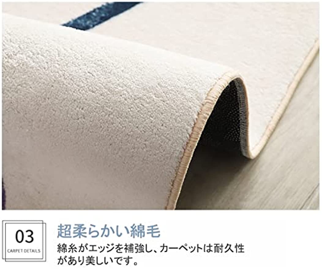 「Tuokus」 イミテーションカシミア カーペット ラグ じゅうたん 洗える ラグマット 3畳4畳5畳6畳 防ダニ センターカーペット かわいい 抗菌 消臭 シャギーラグ 絨毯 滑り止め付き ふわふわ サラサラ 長方形 夏秋冬 FYRDTjia194