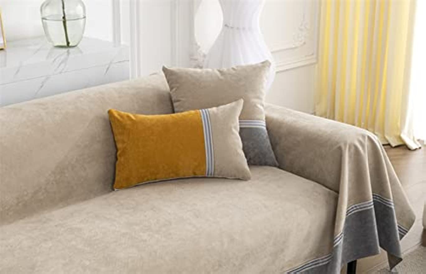 「Tuokus」ソファーカバー 肘付き 一人掛け 二人掛け 三人掛け 肘あり ソファパッド ソファカバー ペットの引っかき傷防止 クッション ソファー スリップ 洗える 防塵 無地 防水