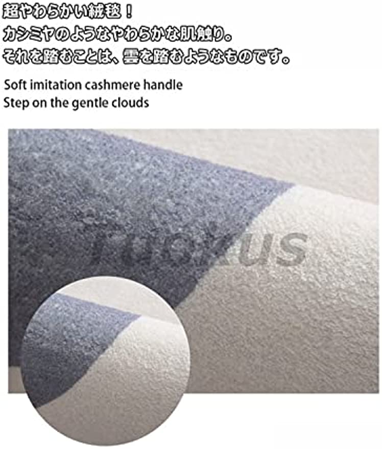 「Tuokus」ラグ カーペット シャギーラグ 洗える ふわふわ 絨毯 厚手 ラグマット 3畳4畳5畳6畳 ホットカーペット&床暖房で使用可能 洗える 模造カシミアラグ 消臭 厚い滑り止め付き サラサラ Fj-119 120*160cm