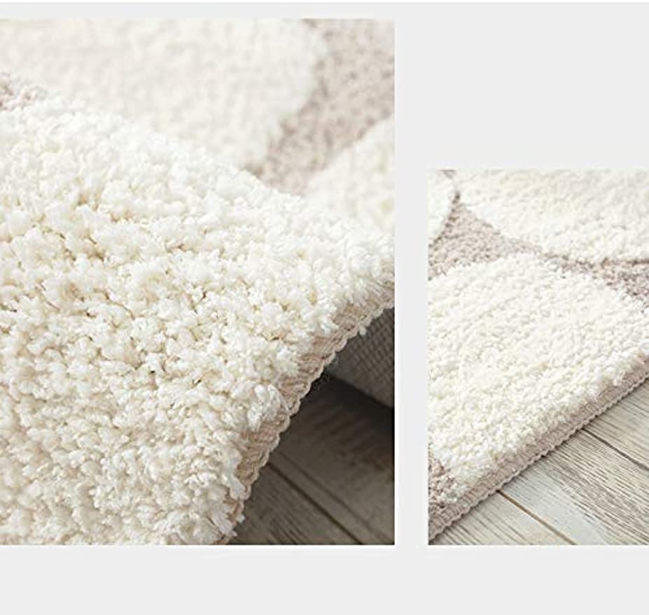 玄関マット 半円 半円形マット 北欧 屋外 屋内 室内 無地 洗える 42×70cm 泥除け 汚れ防止 滑り止め 吸水 触さよい 抗菌 バスマット 絨毯 おしゃれ インテリア 一年中 ホワイト