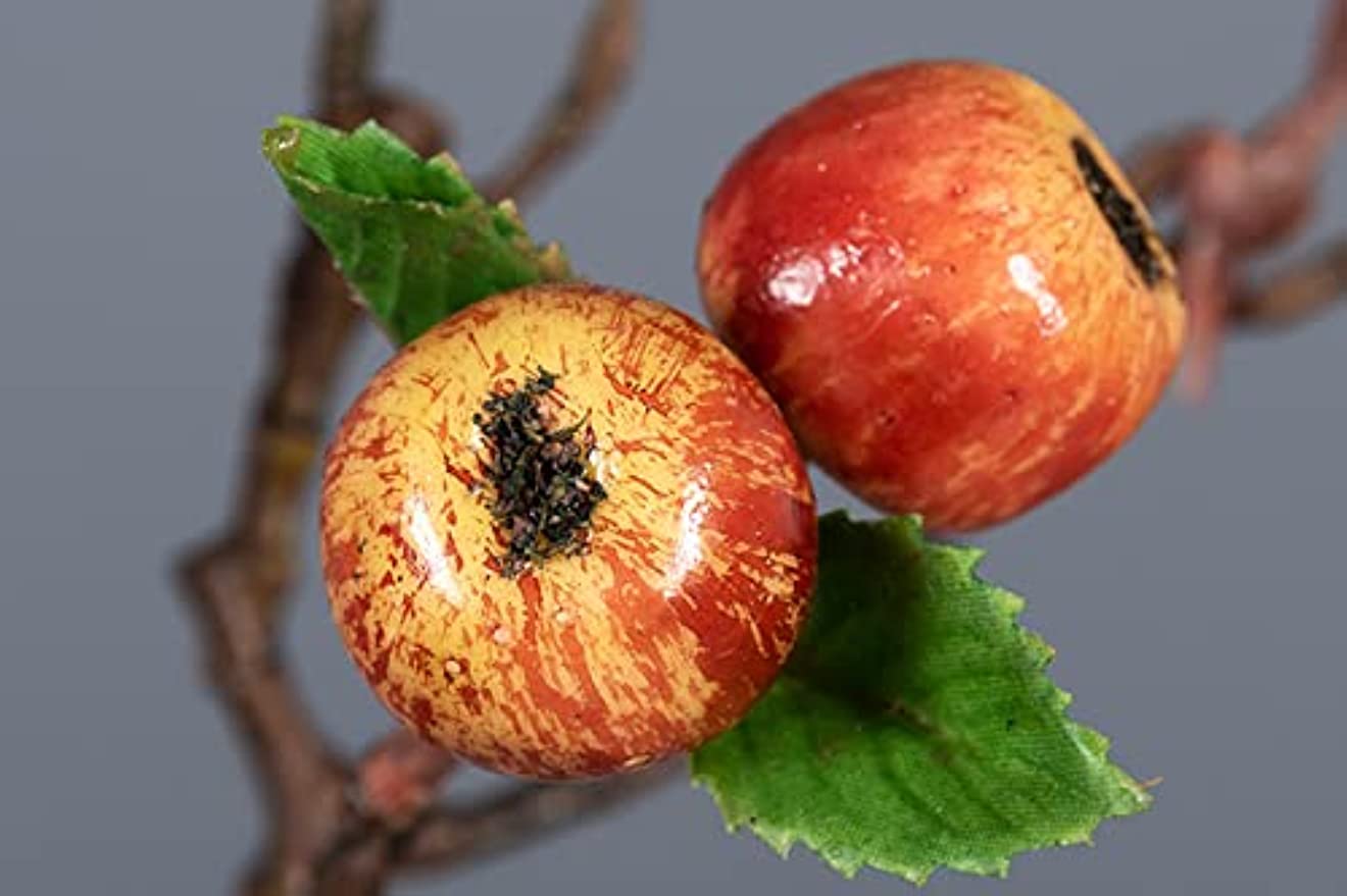 「Tuokus」人工観葉植物 造花 りんご アップル 手作り フラワーアレンジメント 枯れない花 フェイクグリーン インテリア おしゃれ グリーン デコレーション 枯れない 本物 FZHj07癒しの 1つ:30*60cm(約)