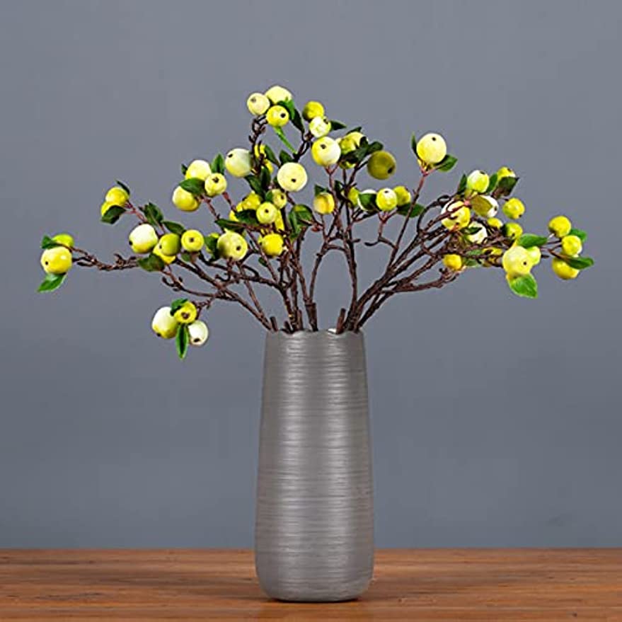 「Tuokus」人工観葉植物 造花 りんご アップル 手作り フラワーアレンジメント 枯れない花 フェイクグリーン インテリア おしゃれ グリーン デコレーション 枯れない 本物 FZHj07癒しの 1つ:30*60cm(約)