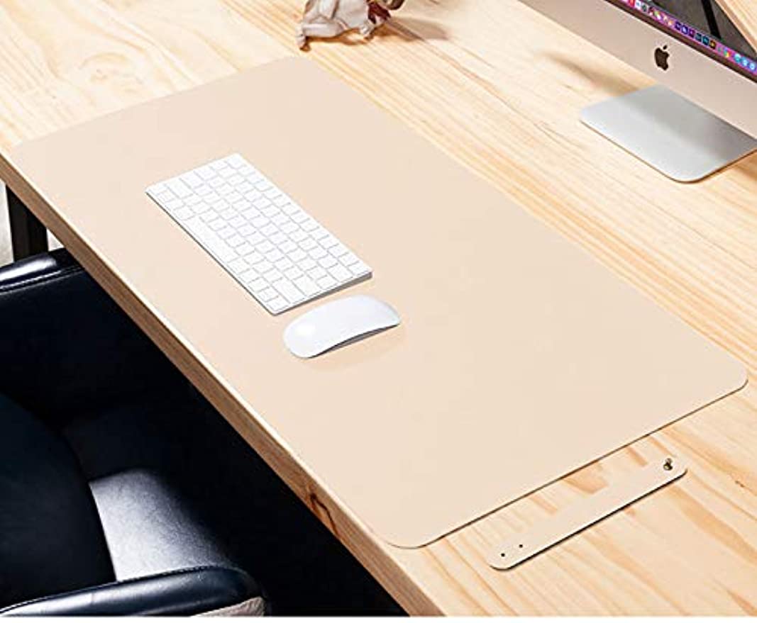 「Tuokus」マウスパッド デスクマット コルク レザー 大型コンピューター デスクパッド 大きなサイズ ゲーミング ライトブラウン