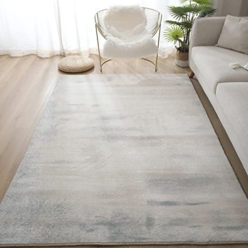 「Tuokus」ラグ カーペット ラグマット アップグレード 模造カシミヤ絨毯 4畳5畳6畳7畳 ラグ 洗える ふわっと手触り優しい シャギーラグ 滑り止め 絨毯カーペット おしゃれ (ライトグレー 120*160cm約1.2畳)