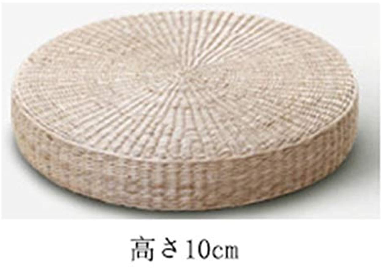 クッション インテリア 座席 座布団 クッション 手作り 円座 丸型 綿中身 低反発 通気 い草クッション 直径30cm*高さ10cm