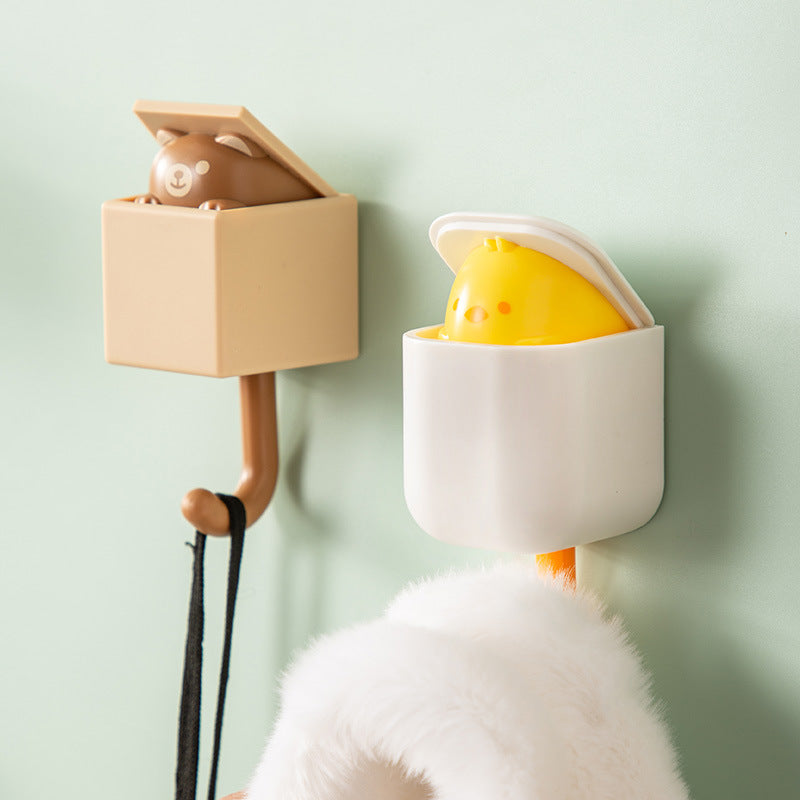 Tuokus 壁掛けフック 粘着 強力 可愛い おしゃれフック 傷つけない 穴開けない 貼るフック 動物