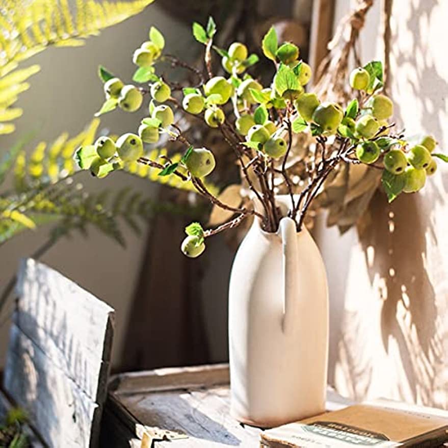 「Tuokus」人工観葉植物 造花 りんご アップル 手作り フラワーアレンジメント 枯れない花 フェイクグリーン インテリア おしゃれ グリーン デコレーション 枯れない 本物 FZHj07癒しの 1つ:30*60cm(約)