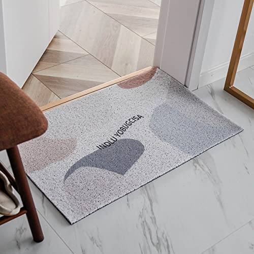 「Tuokus」玄関マット キッチンマット カーペット 足ふきマット 北欧 花柄 耐磨耗性 抗菌防臭 滑り止め 室内 屋外 泥落とし おしゃれ 土台 フリーカット