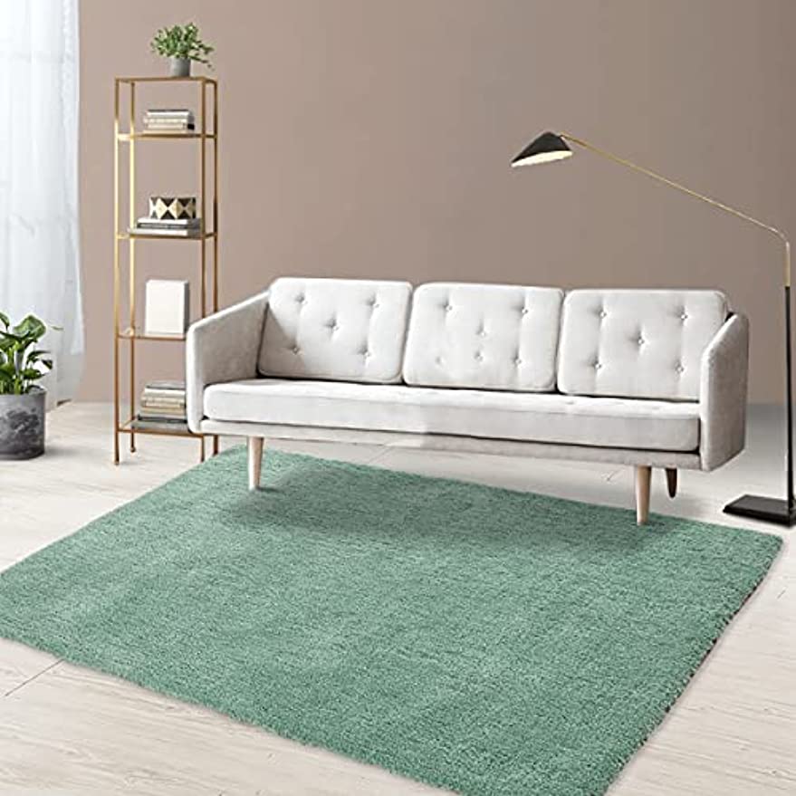 「Tuokus」カーペット ラグ じゅうたん 洗える ラグマット 床暖房で利用可能 3畳4畳5畳6畳 防ダニ センターカーペット かわいい 抗菌 消臭 シャギーラグ 絨毯 滑り止め付き ふわふわ サラサラ 長方形 夏秋冬 120*160cm