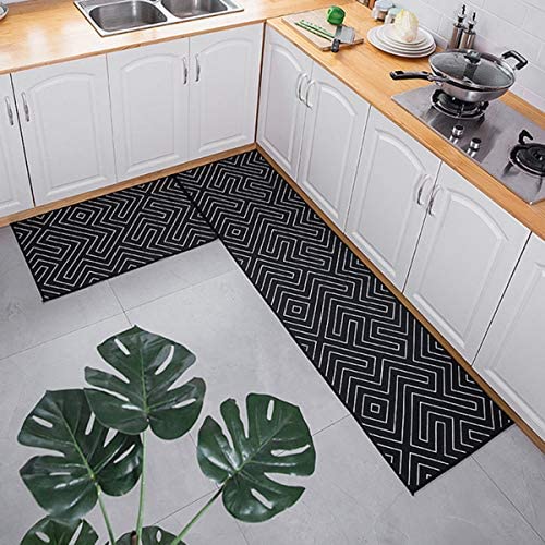 廊下マット キッチンマット 台所マット カーペット ラグマット 50*240cm 「Tuokus」 洗える 滑り止め付き 厚手防音 掃除易い 抗菌防臭 吸水 厚手 長方形