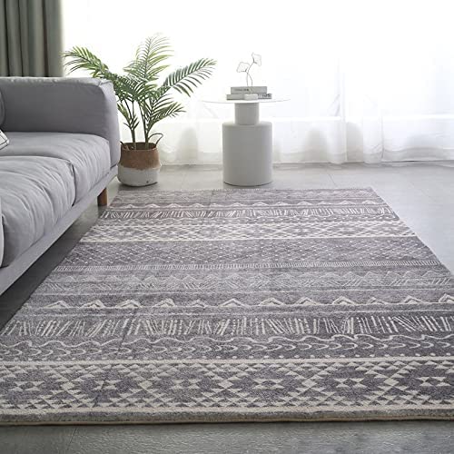 「Tuokus」 イミテーションカシミア 絨毯 カーペット ラグ じゅうたん 洗える ラグマット 3畳4畳5畳6畳 防ダニ センターカーペット かわいい 抗菌 消臭 シャギーラグ 滑り止め付き ふわふわ サラサラ 長方形 夏秋冬 120*160cm