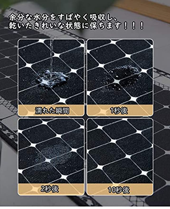 廊下マット キッチンマット 台所マット カーペット ラグマット 50*240cm 「Tuokus」 洗える 滑り止め付き 厚手防音 掃除易い 抗菌防臭 吸水 厚手 長方形