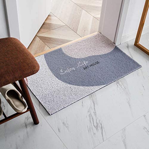 「Tuokus」玄関マット キッチンマット カーペット 足ふきマット 北欧 花柄 耐磨耗性 抗菌防臭 滑り止め 室内 屋外 泥落とし おしゃれ 土台 フリーカット