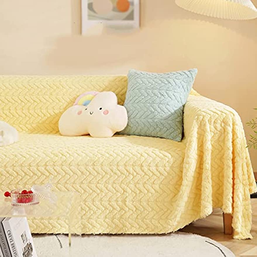 「Tuokus」ソファーカバー 肘付き 柔らかく 2人掛け 3人掛け 4人掛け ふわふわ ソファパッド クッション ソファー スリップ 洗える 防塵 冬用(45*45cm)