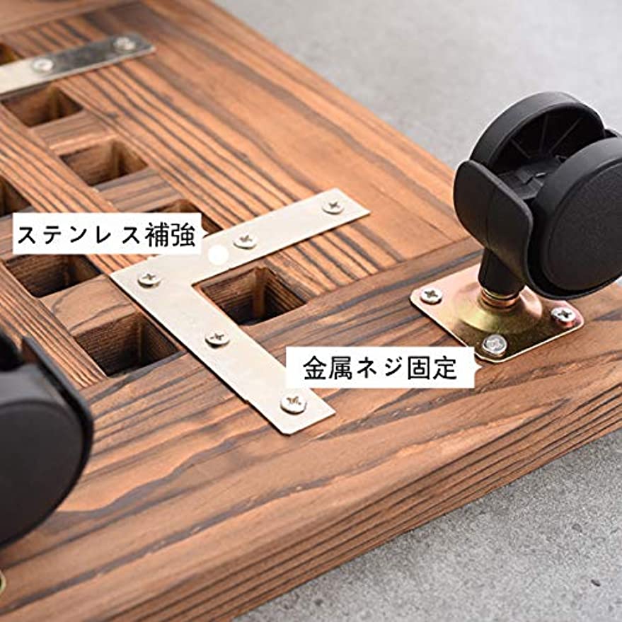 「Tuokus」植木鉢トレー 植木鉢受け皿 植木鉢台 木製 360°可動式 移動便利 鉢置台 1個セット 花台 床保護 丸い木 ウォールナット 丸い形直径25cm