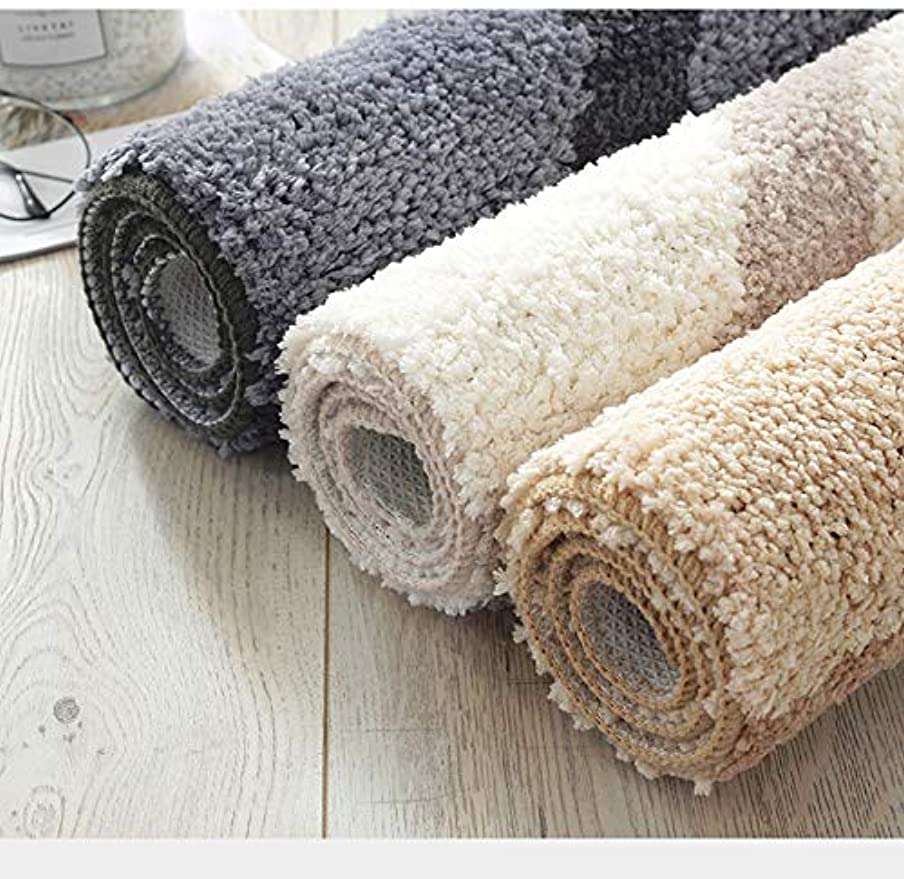 玄関マット 半円 半円形マット 北欧 屋外 屋内 室内 無地 洗える 42×70cm 泥除け 汚れ防止 滑り止め 吸水 触さよい 抗菌 バスマット 絨毯 おしゃれ インテリア 一年中 ホワイト