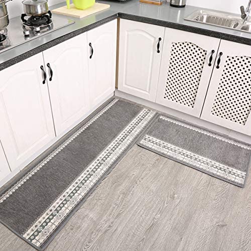 キッチンマット 玄関マット カーペット ラグマット 廊下マット 台所マット 50*240cm 「Tuokus」 洗える 滑り止め付き 厚手防音 掃除易い 抗菌防臭 吸水 厚手 長方形