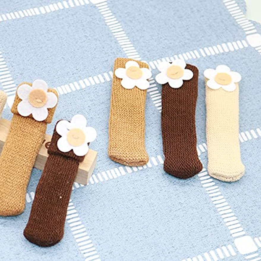 「Tuokus」あし 椅子 カバー 椅子足カバー チェアソックス いすの足カバー 椅子脚キャップ 床を保護する 騒音防止 滑り止め おしゃれ かわいい 8枚入り