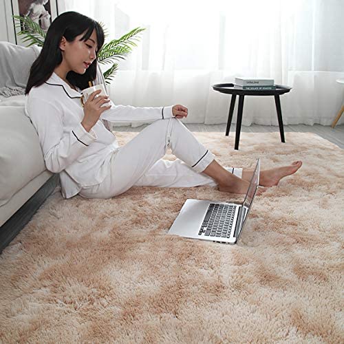 「Tuokus」カーペット ラグマット 洗える 絨毯(ダークグレー 140*200cm約1.7畳)5畳6畳7畳 長方形 洗える シャギーラグ 絨毯 滑り止め 洗濯可能カーペット おしゃれ