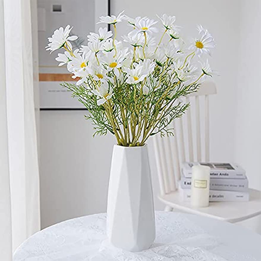 「Tuokus」人工観葉植物 造花 リトルデイジー 手作り フラワーアレンジメント 枯れない花 フェイクグリーン インテリア おしゃれ グリーン デコレーション 枯れない 本物 癒しの