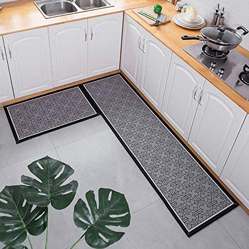 廊下マット キッチンマット 台所マット カーペット ラグマット 50*240cm 「Tuokus」 洗える 滑り止め付き 厚手防音 掃除易い 抗菌防臭 吸水 厚手 長方形