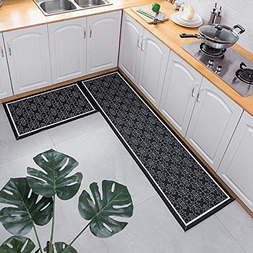 廊下マット キッチンマット 台所マット カーペット ラグマット 50*240cm 「Tuokus」 洗える 滑り止め付き 厚手防音 掃除易い 抗菌防臭 吸水 厚手 長方形