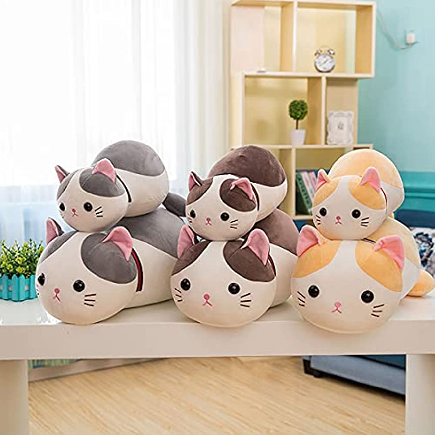 「Tuokus」ぬいぐるみ 大きい 50cm 抱き枕 ネコ かわいい ふわふわ プレゼント きい おもちゃ お祝い 子供 もちもち お誕生日 赤ちゃん 人形 女の子男の子 クッション